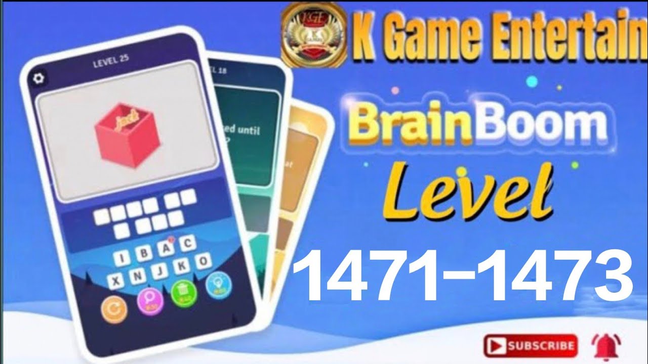 Brain Boom Level //1471,1472,1473 All Levels Let's Play With @K Games Entertainment 