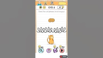 Brain test level 8. .@FilmyViewXI .Brain games level eight. Feed the cat