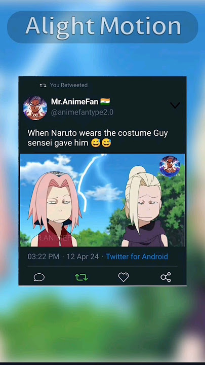 Naruto rocked Ino and Sakura shocked 😂