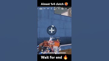 Almost 1v4 clutch 🥵 wait for end 🔥 #bgmi #trending #1v4clutch #1v4 #shortvideos #shorts #shortsfeed