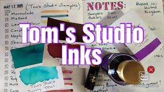 Tom's Studio Inks - Reviewing 19 Samples