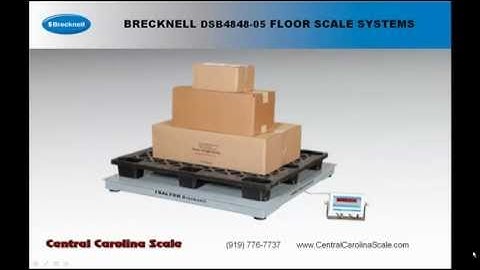 Brecknell DSB 4x4 5000 lb. Floor Scale