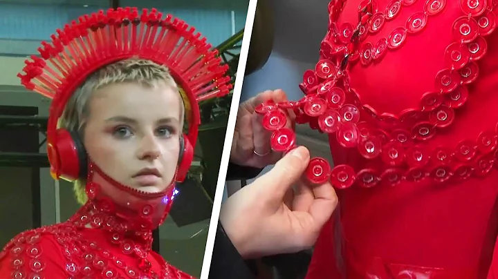 Vaccine Syringe Caps Turned Into Dresses