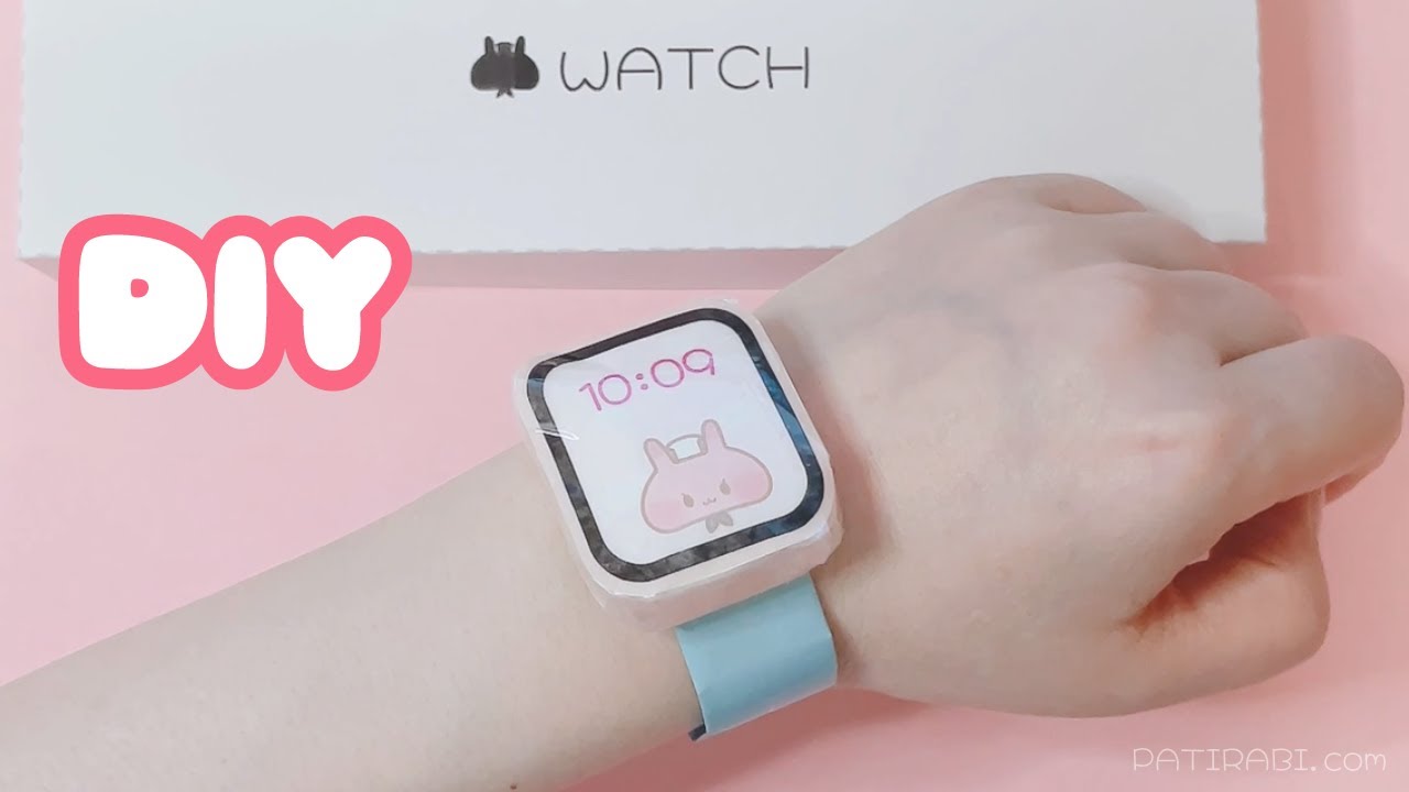 [Paper Squishy Apple Watch] Template Free Download ★ DIY - YouTube