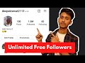 Free instagram followers app  how to increase instagram followers 2021  deepak rwt