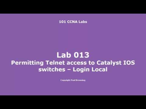 09 Permitting Telnet access to Catalyst IOS switches Login Local