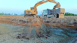 Today, dig the ground, make cards, water for rice (AX CAT 312B) # 2024