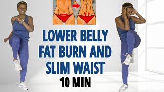 ?10 MIN FAT BURNING DANCE TO LOSE LOWER BELLY FAT SHRINK WAISTLINE?Standing Workout?