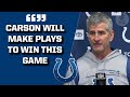 Frank Reich on Carson Wentz, Jonathan Taylor, & Colts Win Over Cardinals | CBS Sports HQ - CBS Sports HQ