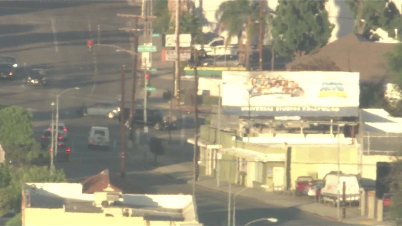 Violent pursuit rollover crash in Pasadena - YouTube