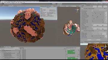 EcoPico HexSphere 160k Tiles Stress 2 Test with render batching culling (Unity 2020 DOTS)