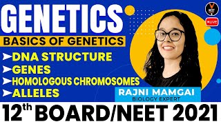 Genetics Class 12 1 | Basics Of Genetics | Biology Class 12 Board Exam 2021 | Rajni Ma'am