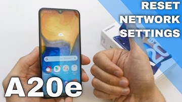 How to Reset Network Settings in SAMSUNG A20e - Restore Network Settings