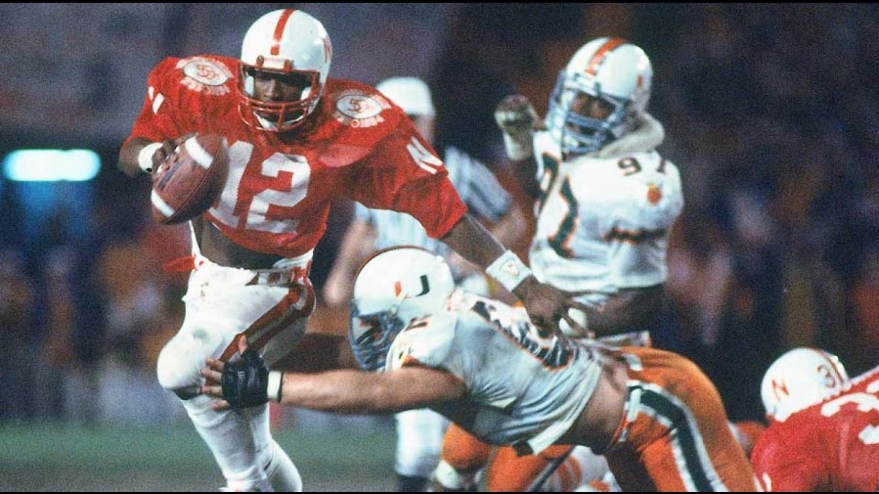1984 Orange Bowl 1 Nebraska vs 4 Miami No Huddle YouTube