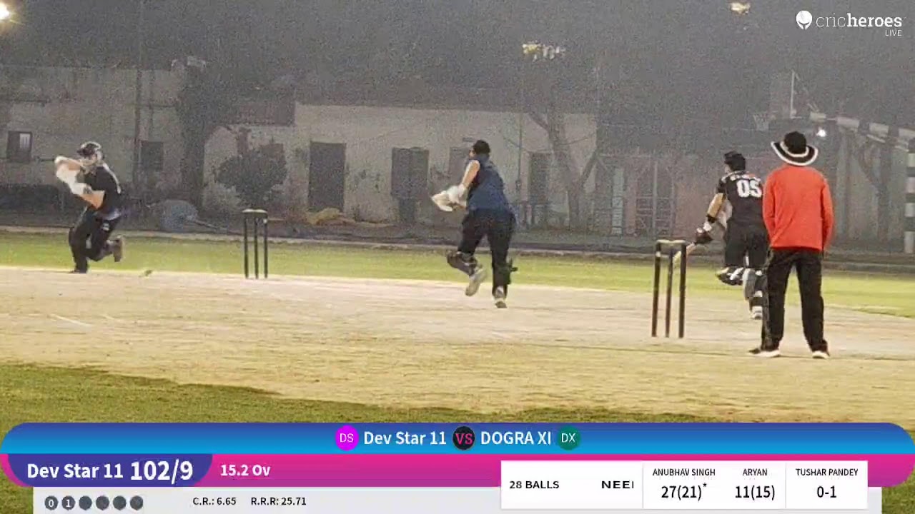 DOGRA XI vs Dev Star 11 live cricket match |  live - PGDAV College, Sport Ground New Delhi