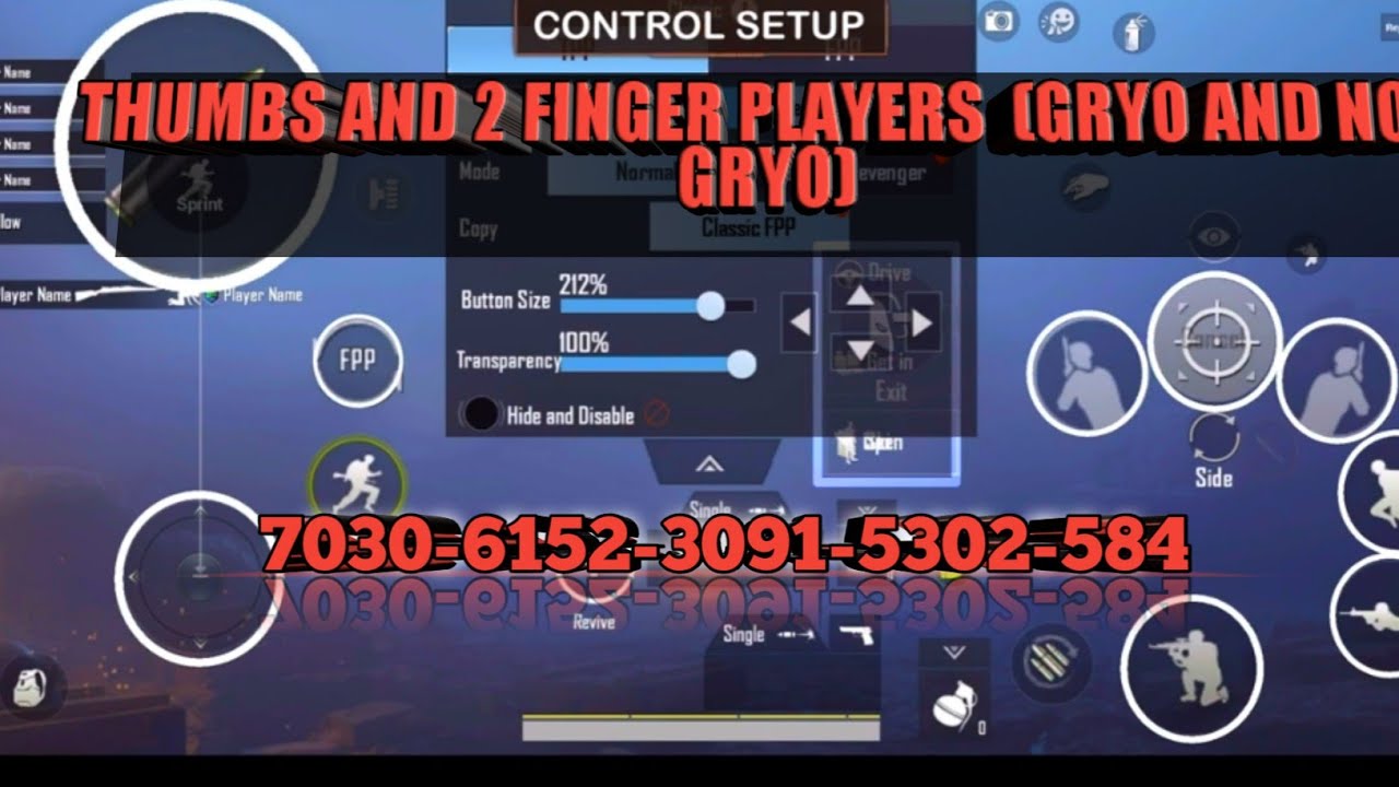 Thumbs and 2 finger claw setting| | ZERO RECIOL | gryo and NON gryo players | Jonathan's settings ❤️