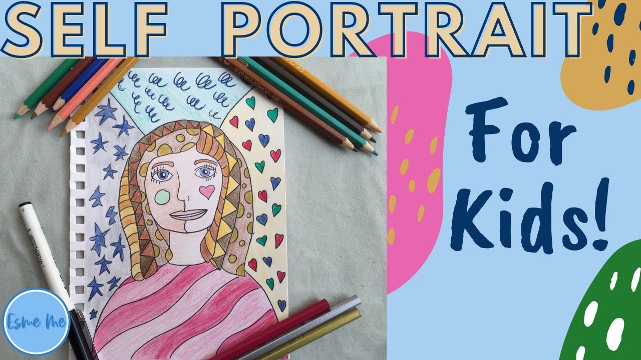 How To Draw A Self Portrait For Kids YouTube