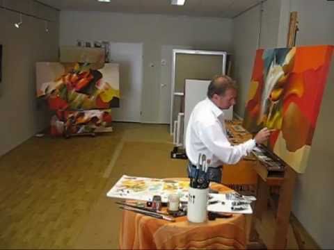 warme farben malerei, modernen malerei mit schone frohlichen farben im modernen gemälde, Innenarchitektur