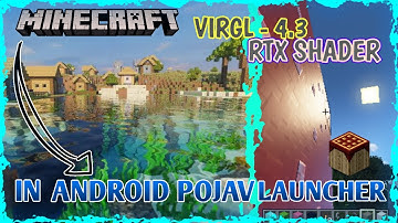 How To Install RTX Shader In Pojav LAUNCHER | Electro7YT