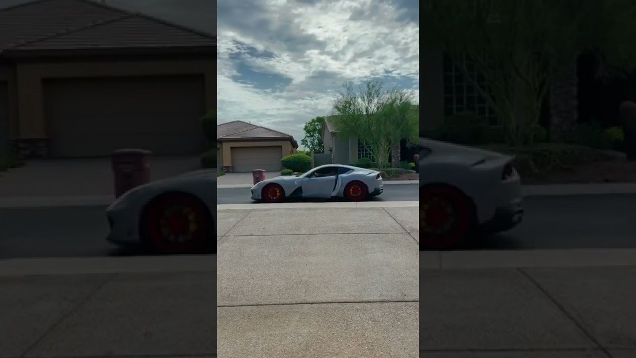 when you are rich enough --bad boy drives Ferrari