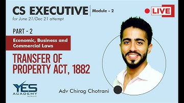 EBCL - TOPA, 1882 (Lecture 2) | CS Executive EBCL | Adv Chirag Chotrani