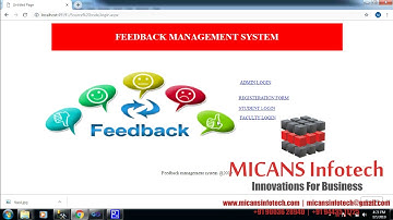 STUDENT FEEDBACK SOFTWARE -DOTNET PROJECT(ASP.NET)