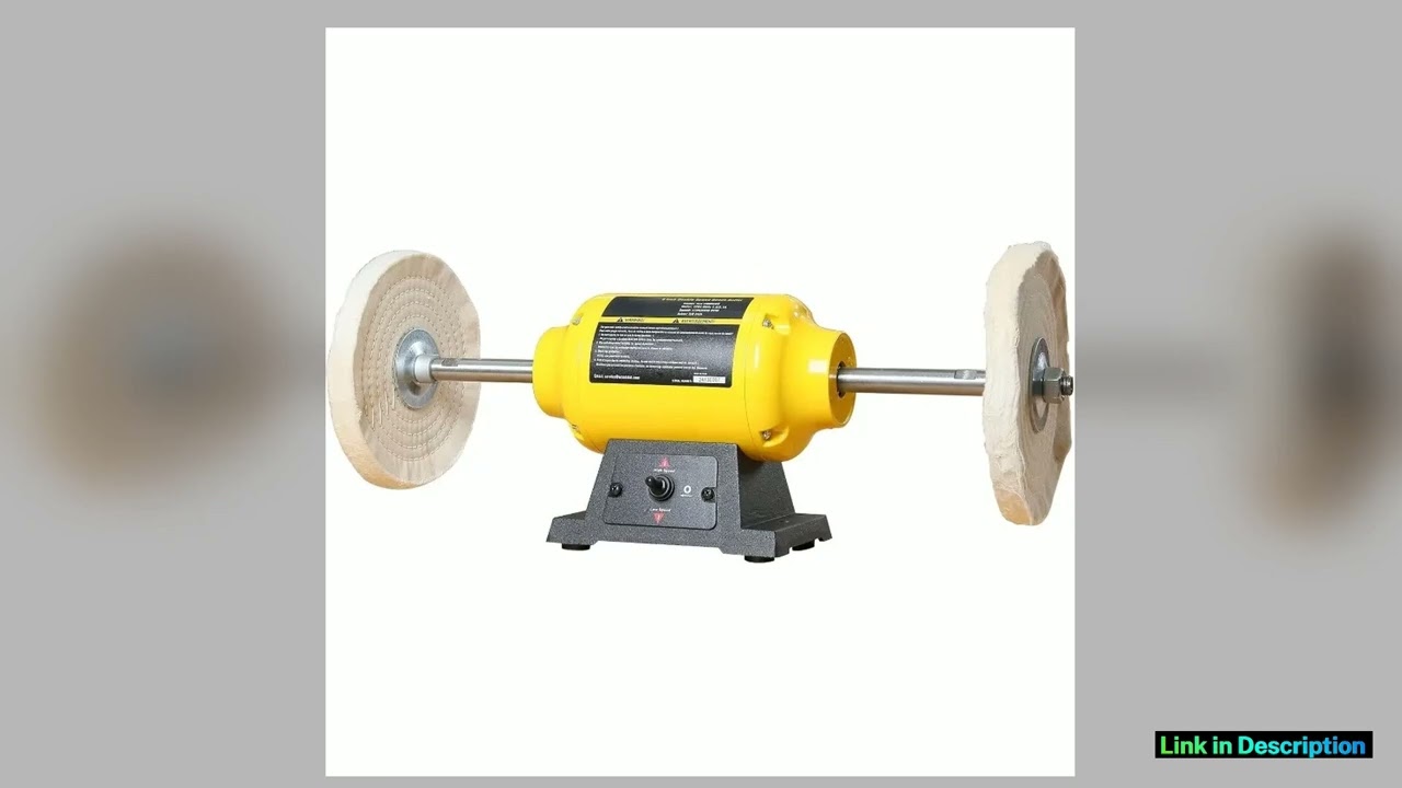 ZZM Dual Speed Bench Buffer Polisher 1831A 8 inch Jewelry Buffer Polisher Machine 17253450 RPM