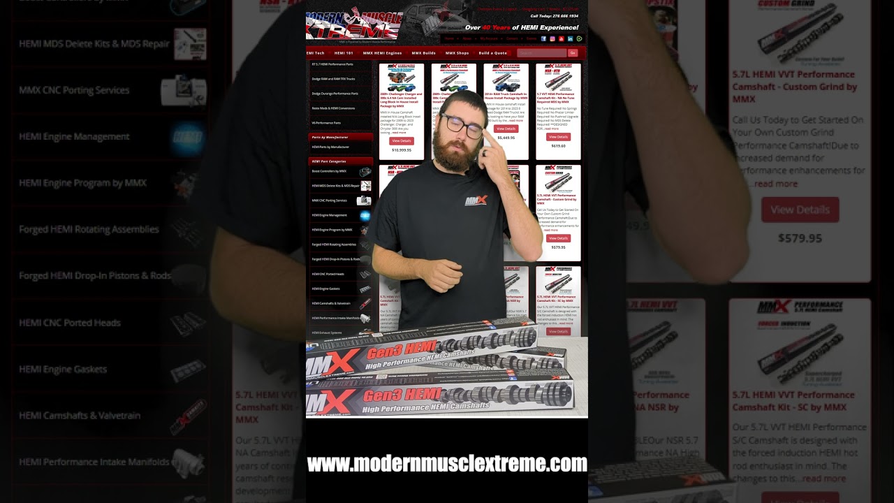 MMX Modern Muscle Xtreme - 5.7L HEMI VVT Performance Camshaft Kit