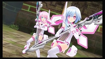 Hyperdimension Neptunia U: Action Unleashed - Rom and Ram Gameplay
