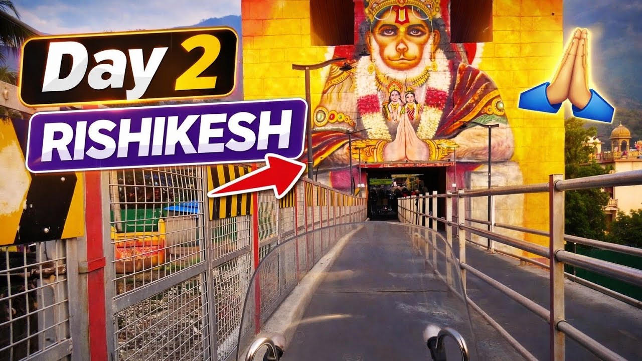 Secret Waterfall in Rishikesh! 🌊 Neelkanth Temple & Night Laser Show (Day 2)