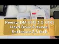 Review DM USB 3.0 HDD Hard Drive External Enclosure 2.5 inch SATA SSD Mobile Disk Box Cases laptop