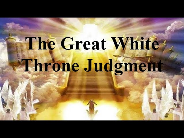 My Inaugural Address At The Great White Throne Judgement of The