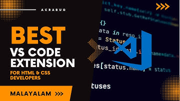 3 best VS Code extensions for HTML and CSS developers. | Malayalam