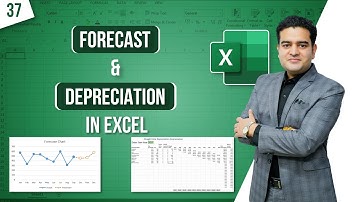 The Excel FORECAST Function | How to Calculate Depreciation in MS Excel | #msexcelcompletecourse