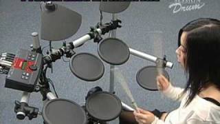 SATOKO plays DTX Drums - DTXPLORER Preset Kits (English)