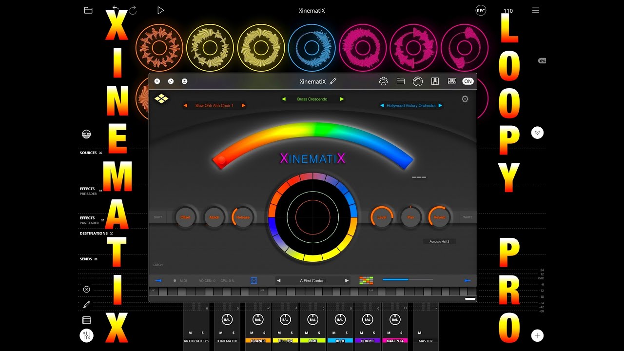 XinematiX и Loopy Pro — Изучение звуков и создание лупов — Демоверсия для iPad