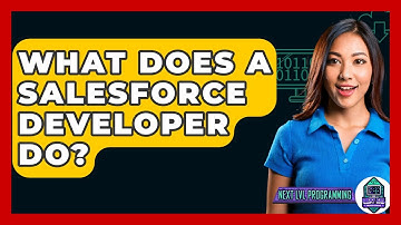 What Does A Salesforce Developer Do? - Next LVL Programming