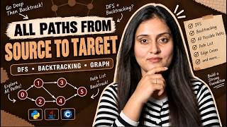 All Paths From Source to Target | DFS & Backtracking | Python, Java & C++