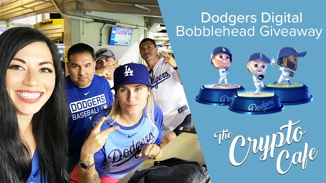 Dodgers Digital Bobblehead Giveaway with Virginia Reyna Dunne and Stef Z of  The Crypto Cafe 