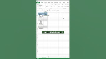 Calculate total days in a month using Eomonth formula 😎 #excel #microsoftexcel #shortvideo #shorts