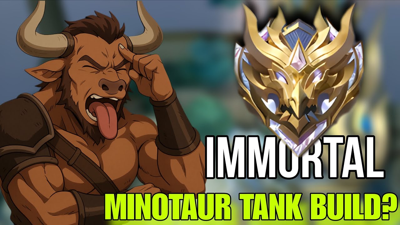 MINOTAUR REACHED  IMMORTAL RANK with insane build| The Ultimate Tank Build! 