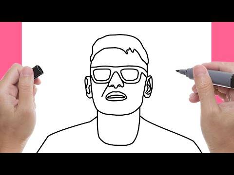 رسم رامز جلال خطوة بخطوة كيفية رسم رامز جلال جاب من الاخر 2024 رسم سهل للمبتدئين