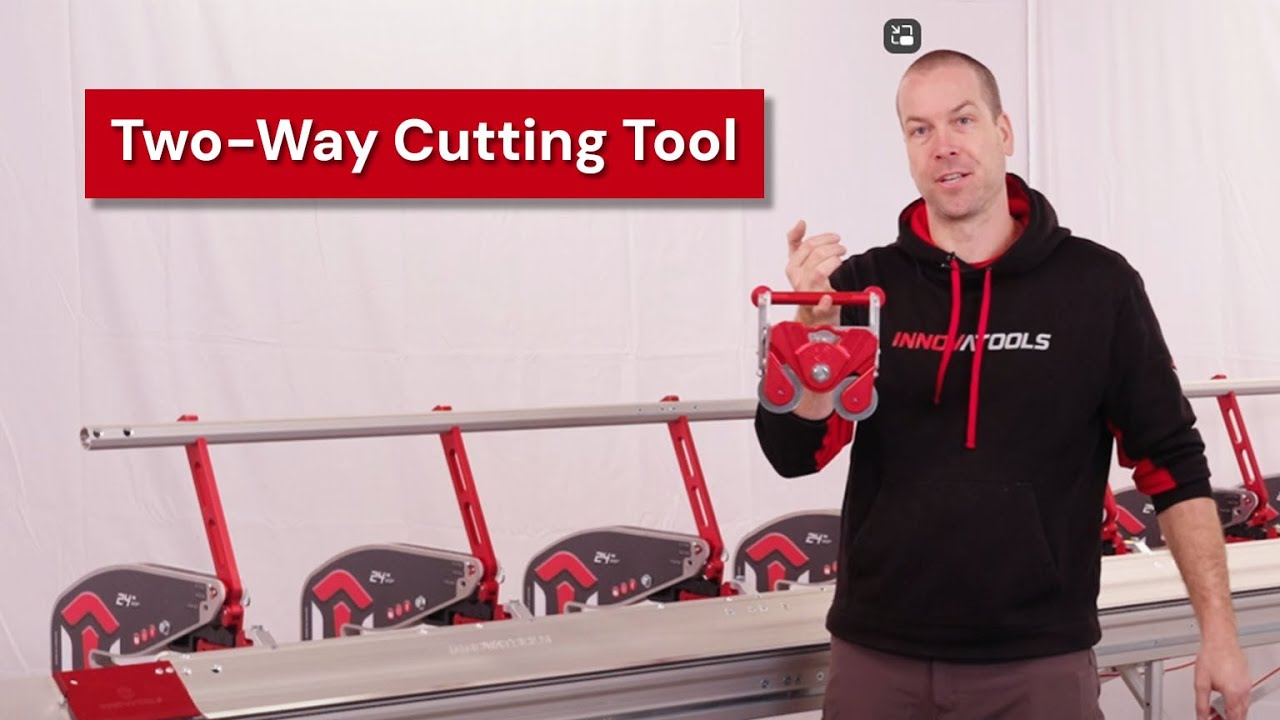 Innovatools Two-Way Cutting tool for portable siding brakes - YouTube