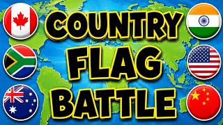 🌍🏆 COUNTRY FLAG BATTLE 2026 | Flags Fight | Which Country Will Win 🦖🔥| #world #country #battle 