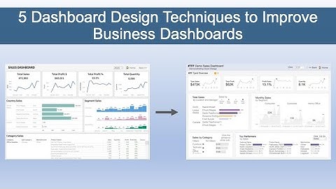 Top 5 Design Techniques to Improve Business Dashboards