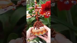 Copper wire bonsai tree , artificial wire bonsai tree #ankhanghandmade #diy #wiretree