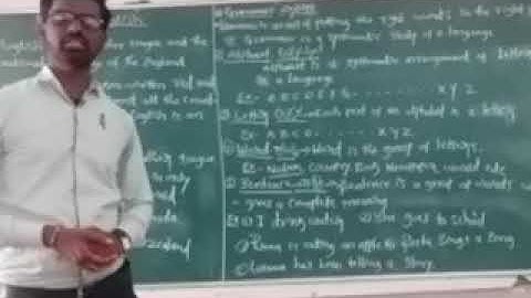 First PUC English Lecture... Grammar Section... Basics of English by Shri R.S.Kallolli