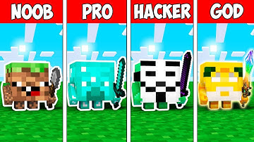 Minecraft NOOB vs PRO vs HACKER vs GOD : LIVING BLOCKS EVOLUTION | Animation!