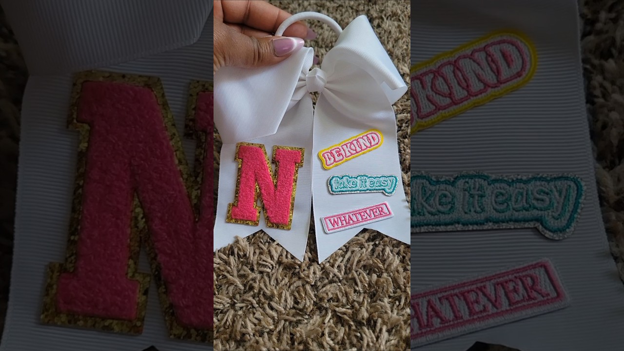 These iron-on patches were the PERFECT touch! #diy #ribbon #ironon #craft #hobbylobby