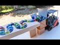 Marble Run Race ASMR ☆ HABA Slopr ＆ Dump Truck Ambulance Garbage Truck Police Car